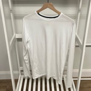 White Jersey Long Sleeve Crew Neck T-Shirt from rag and bone size M